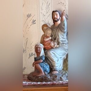 Home Interiors “ Come onto Me” 1989. Masterpiece Porcelain Jesus and Children.